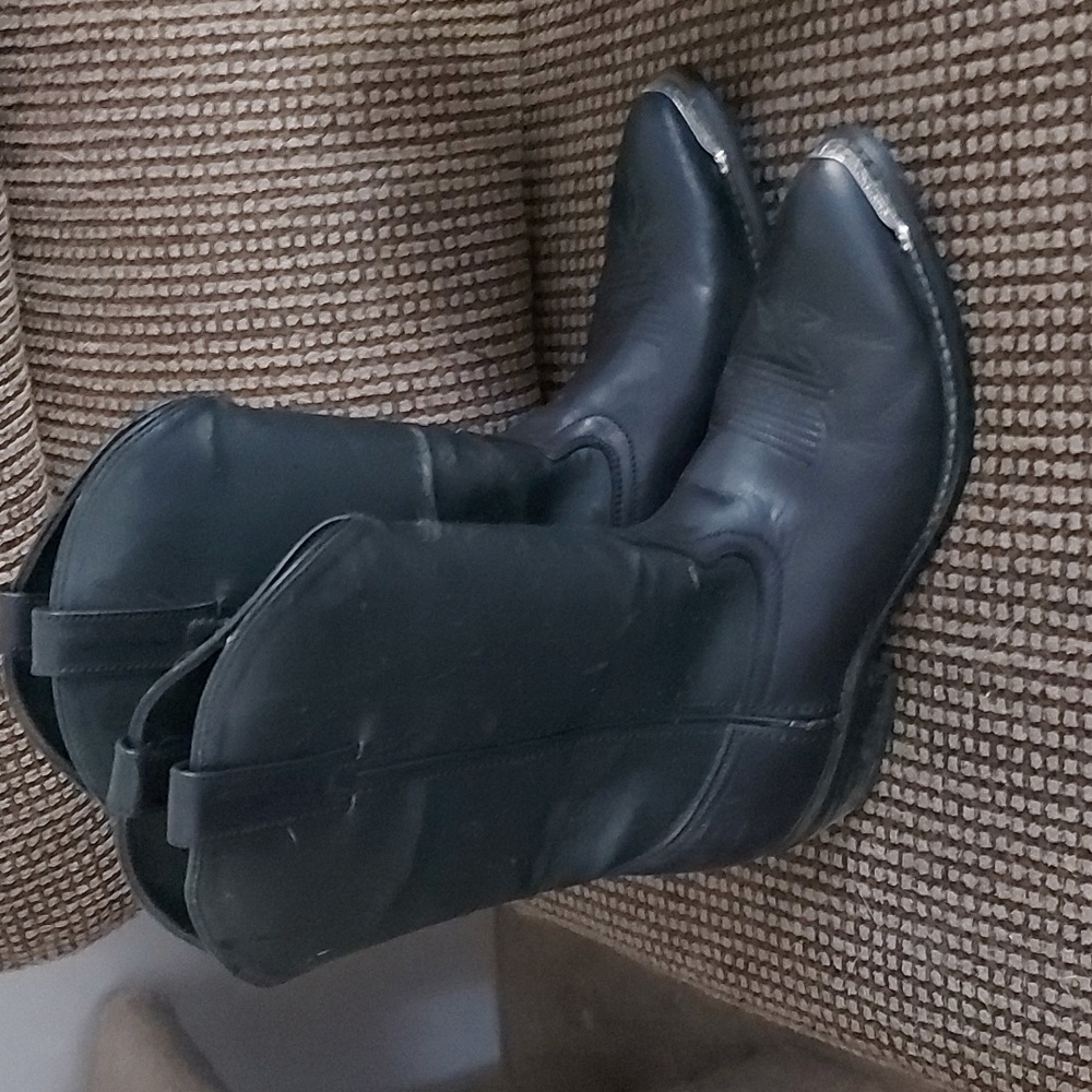 Cowboy boots.